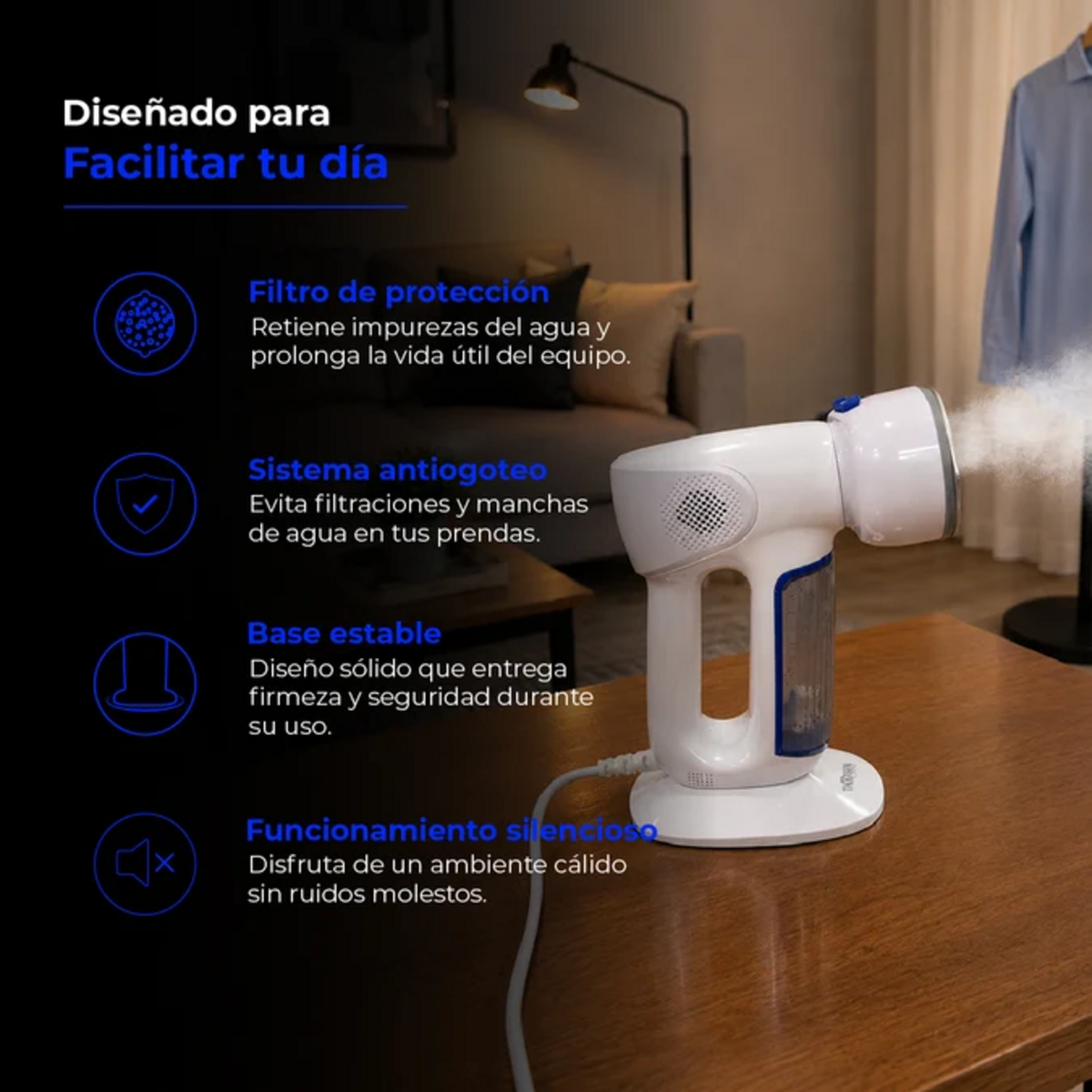 Plancha Vertical Thorben Vacuum Steamer Pro Succión Vapor
