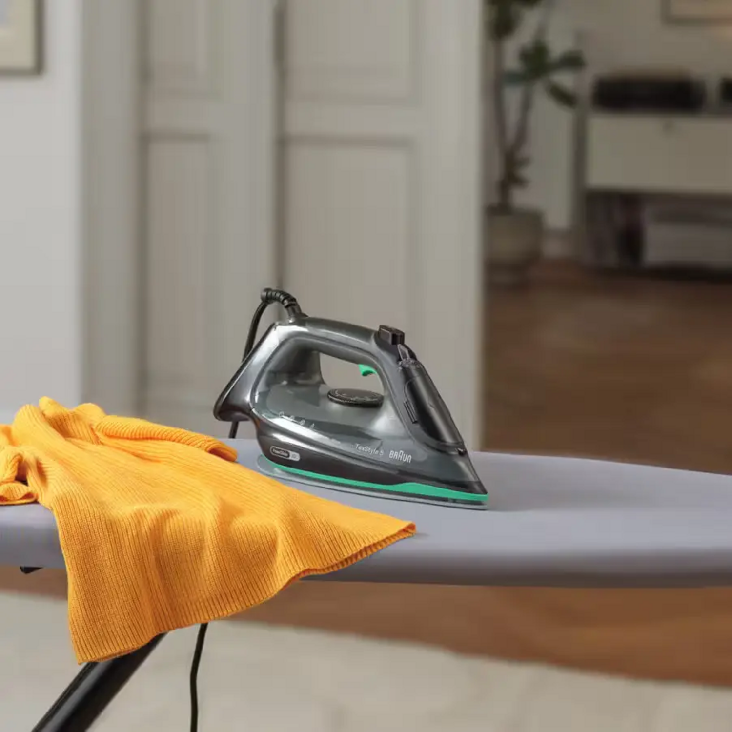 Plancha A Vapor Braun TexStyle 5 2700W SuperCeramic Verde