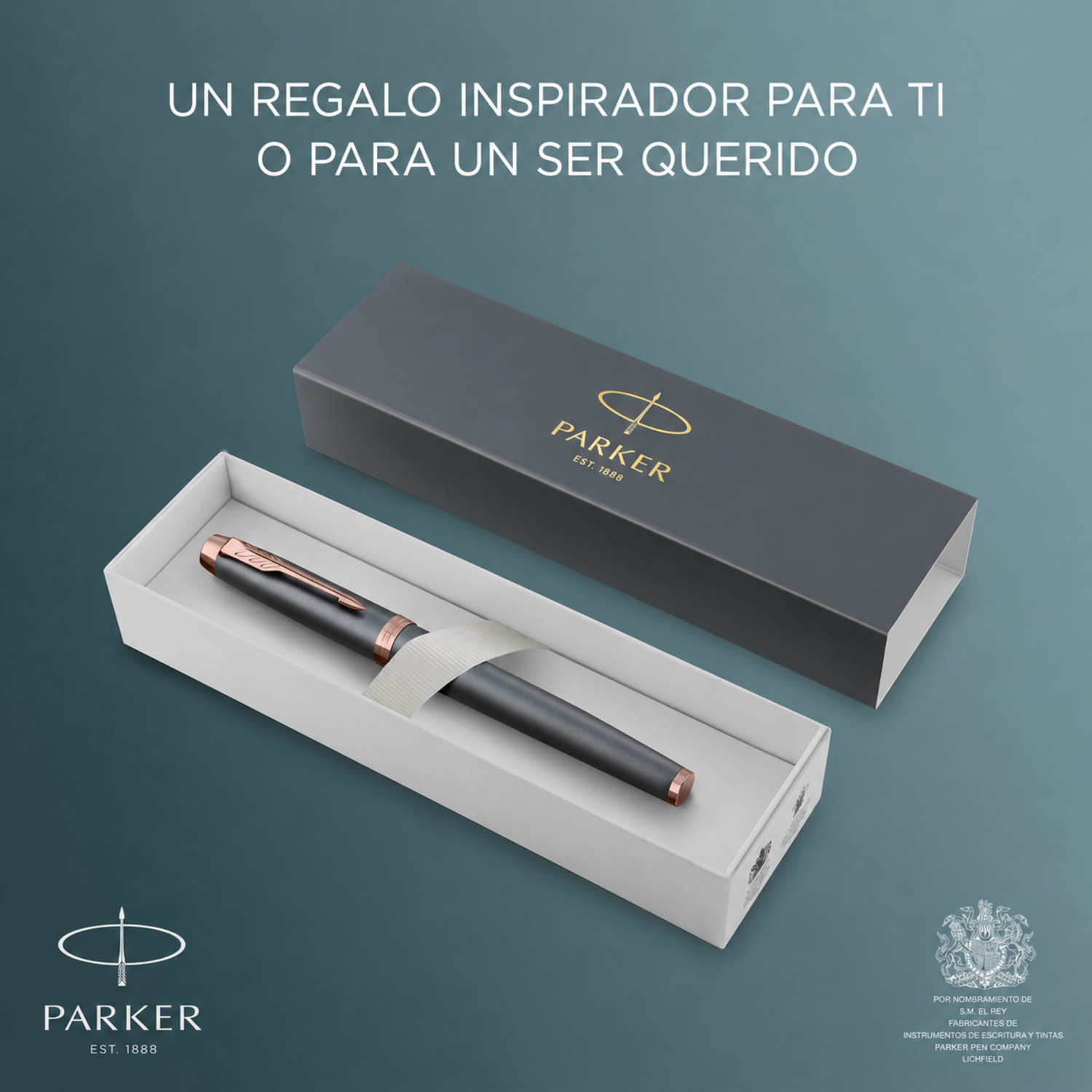 Pluma Parker IM Finishing Touch Pizarra Cobre Punta Fina