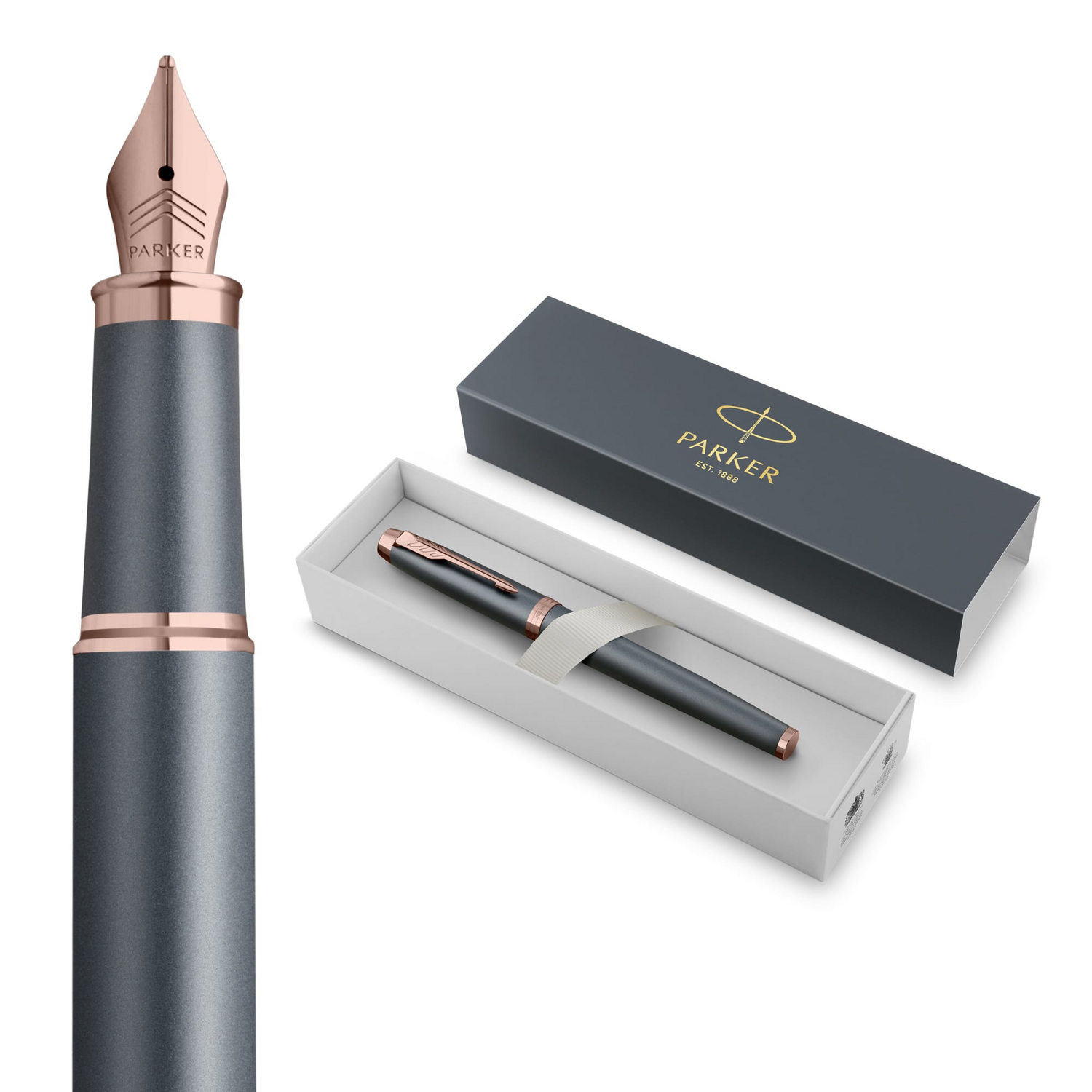 Pluma Parker IM Finishing Touch Pizarra Cobre Punta Fina