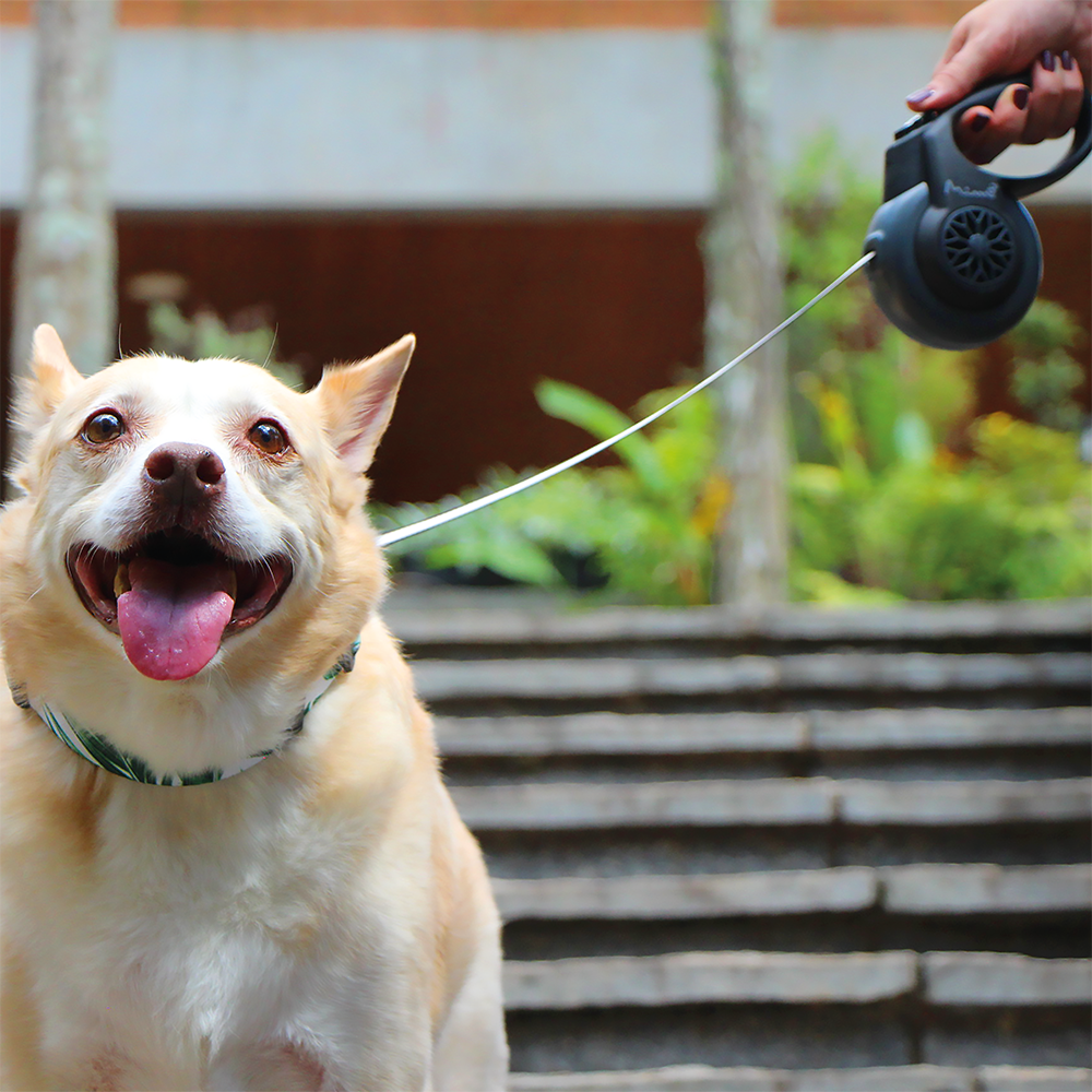 Correa Retrac ABS Perro Mimo M 5 Mt 25kg Gri PP038 Mimo New Horizons Chile New Horizons NHT.cl