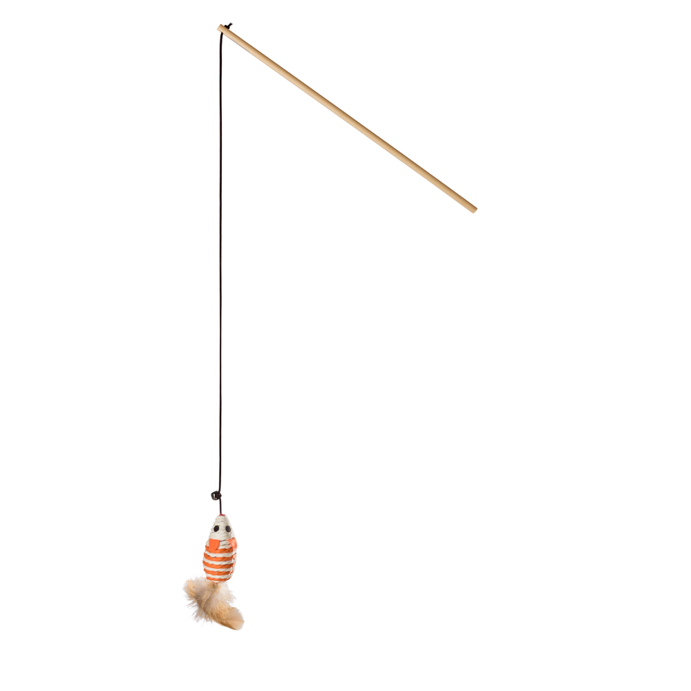 Juguete Gato Mimo Varilla con Raton Textura PP139 Mimo New Horizons Chile New Horizons NHT.cl