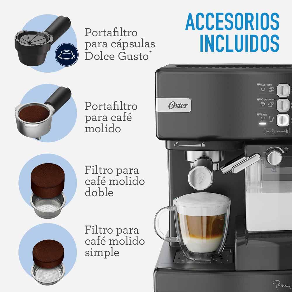 Cafetera Automatica Oster Prima Latte Negra