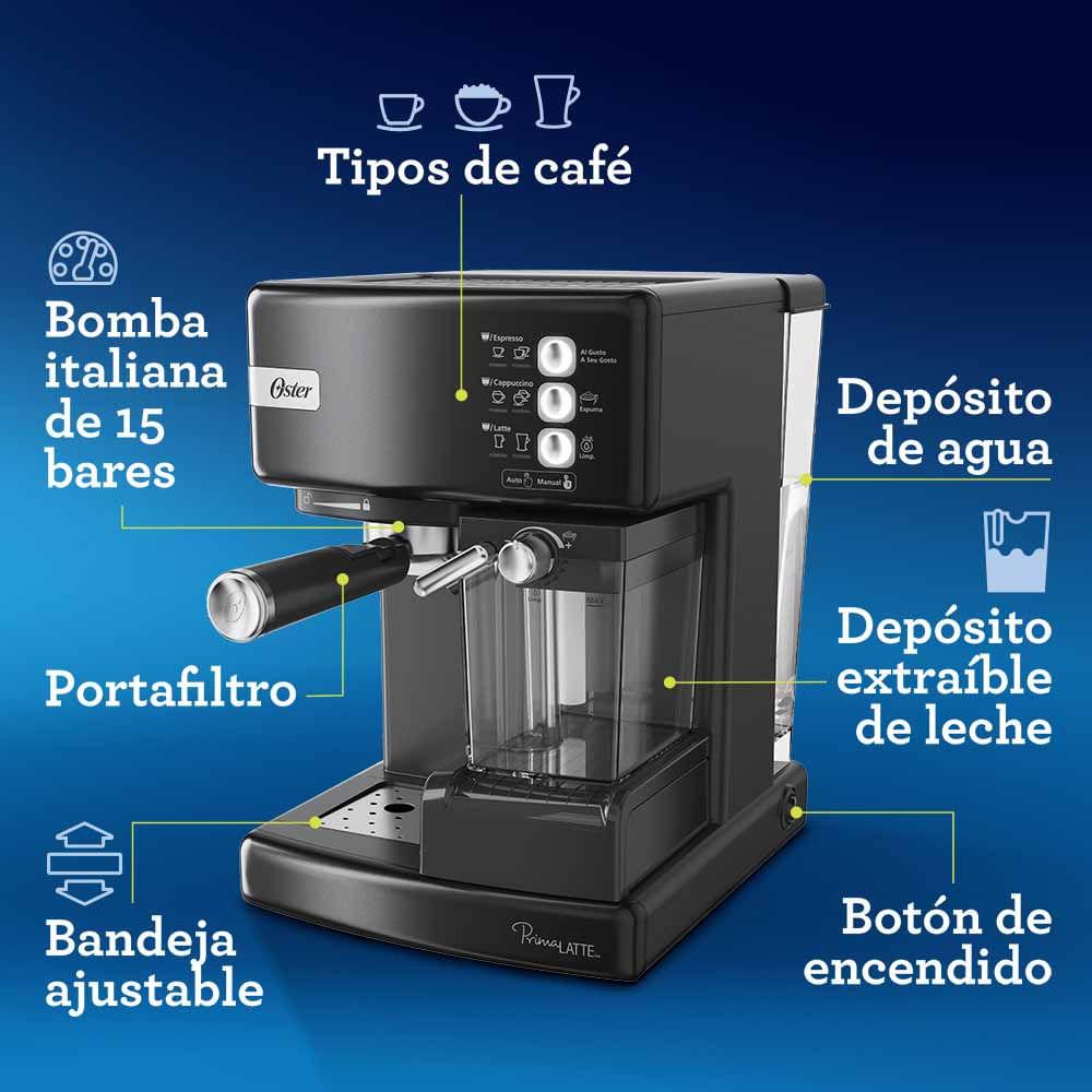 Cafetera Automatica Oster Prima Latte Negra