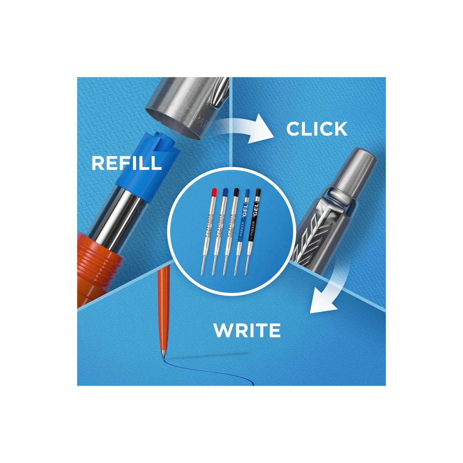 Repuesto para Boligrafo Parker Azul Quink Flow 1 Un 0,7 mm
