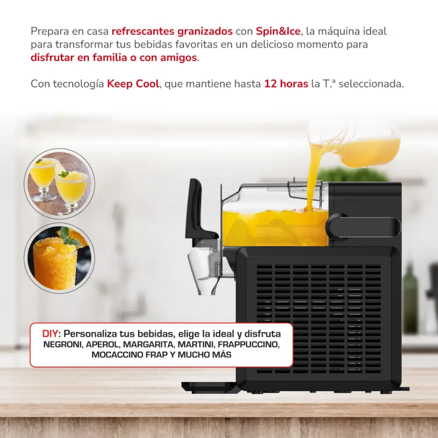 Máquina Granizados Thomas TH-SM26DN 2.6L Sin Hielo Autolimp