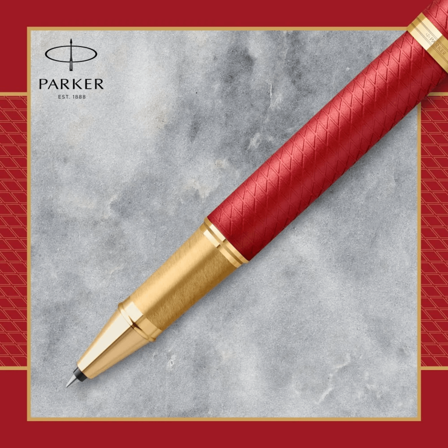 Bolígrafo Rollerball Parker IM Premium Rojo Tinta Negra
