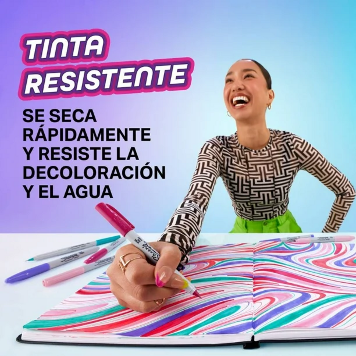 Ruleta Sharpie Glam Pop 30 Marcadores Edicion Limitada