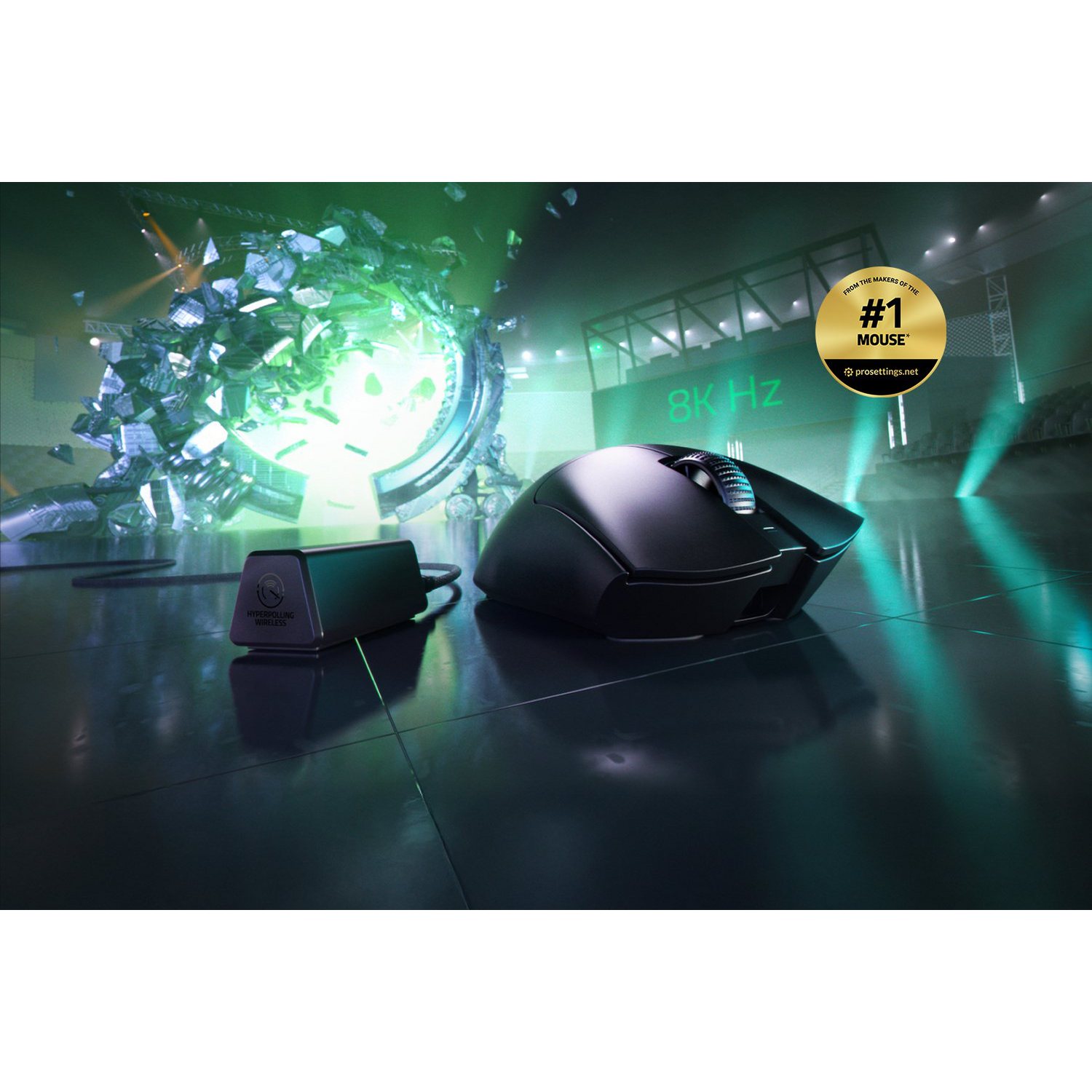 Mouse Razer Deathadder V3 Pro + Hyperpolling Dongle Negro