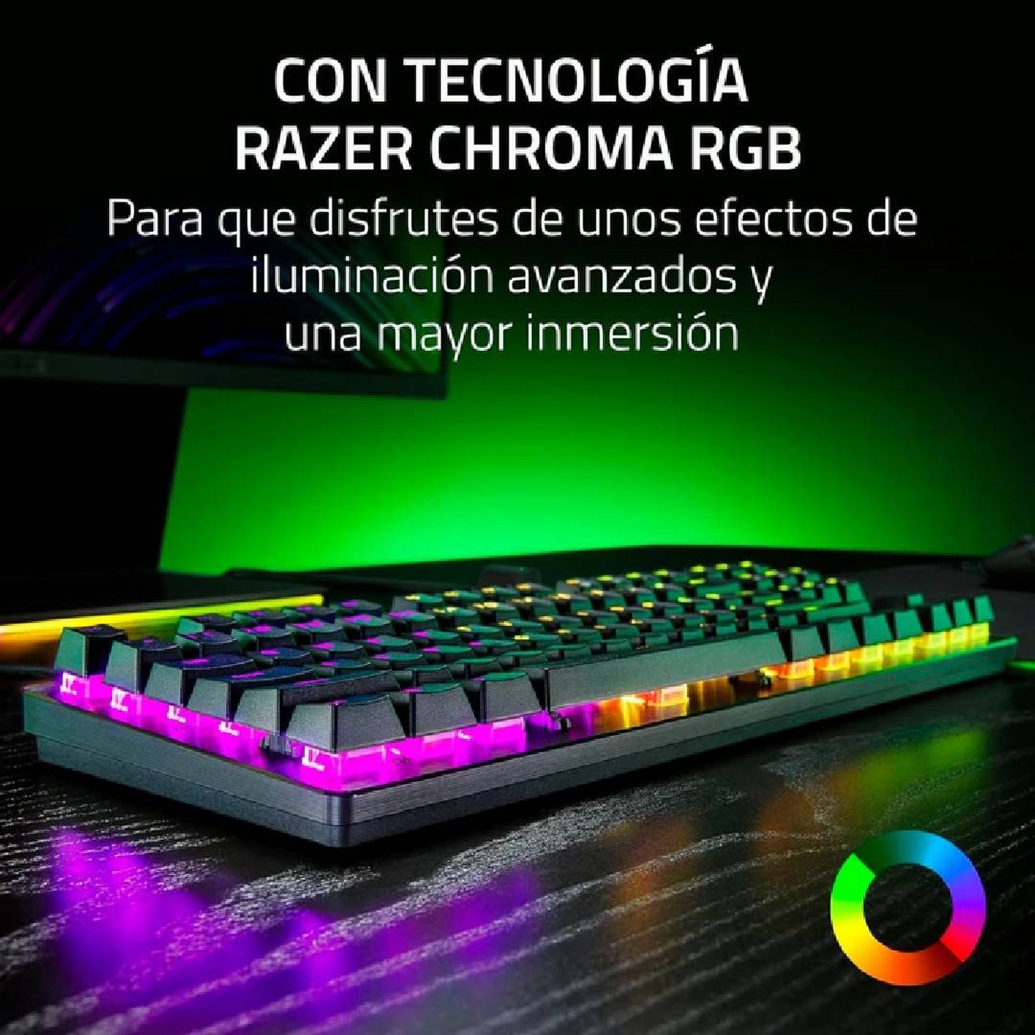 Teclado Razer Huntsman V3 X TKL Compacto Optico Morado RGB