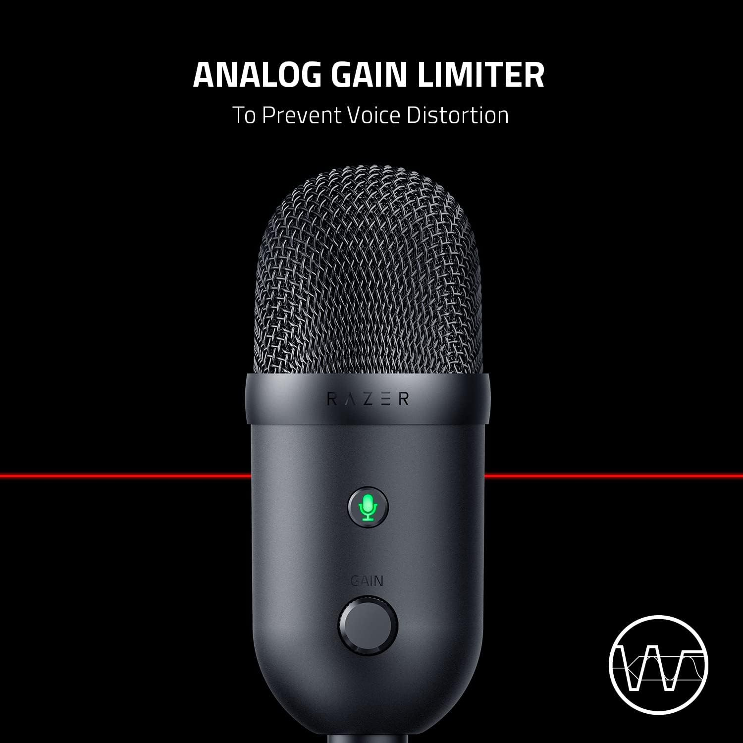 Microfono Razer Seiren V2 X Supercardioide USB Stream Negro