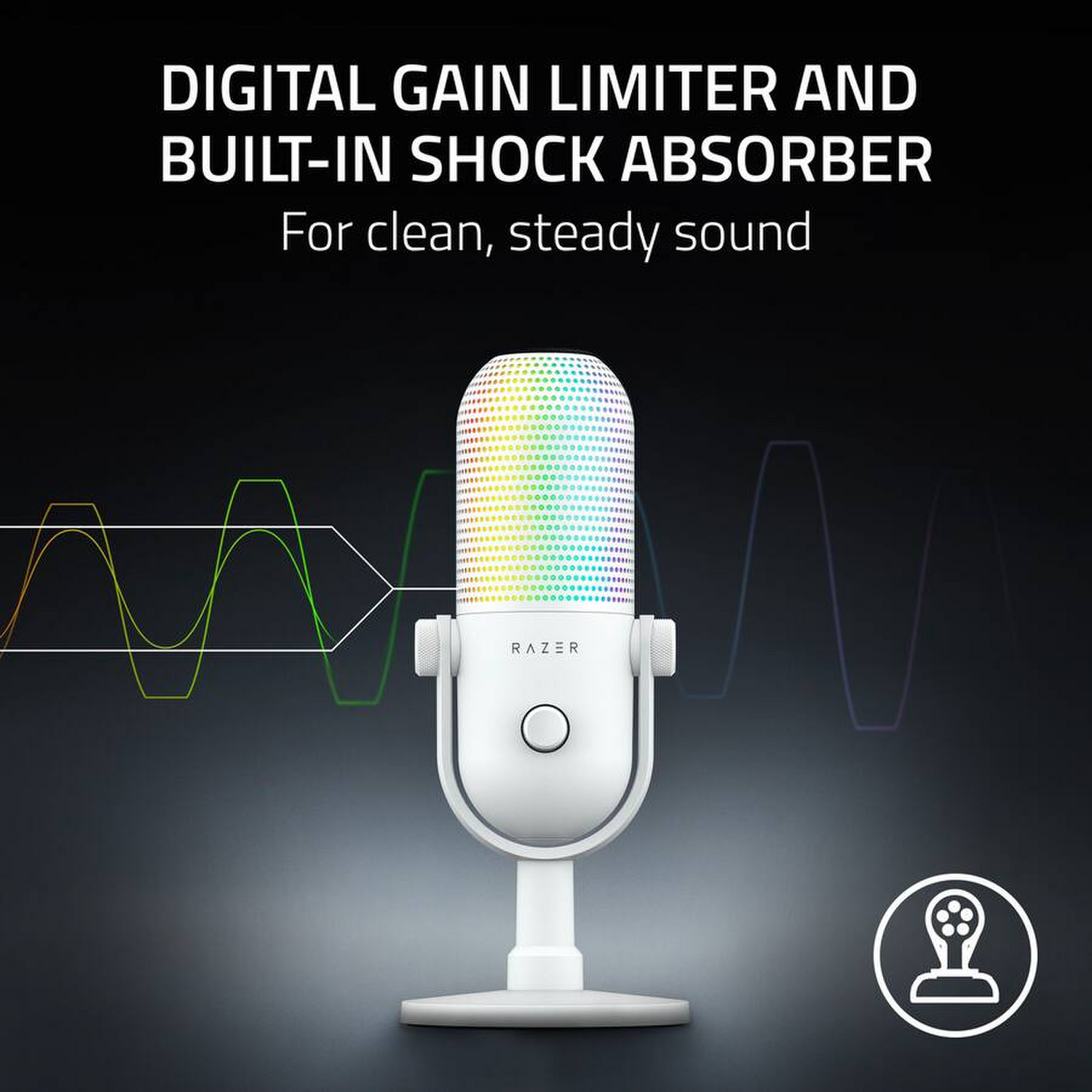 Microfono Razer Seiren V3 Chroma USB Supercardioide Podcast