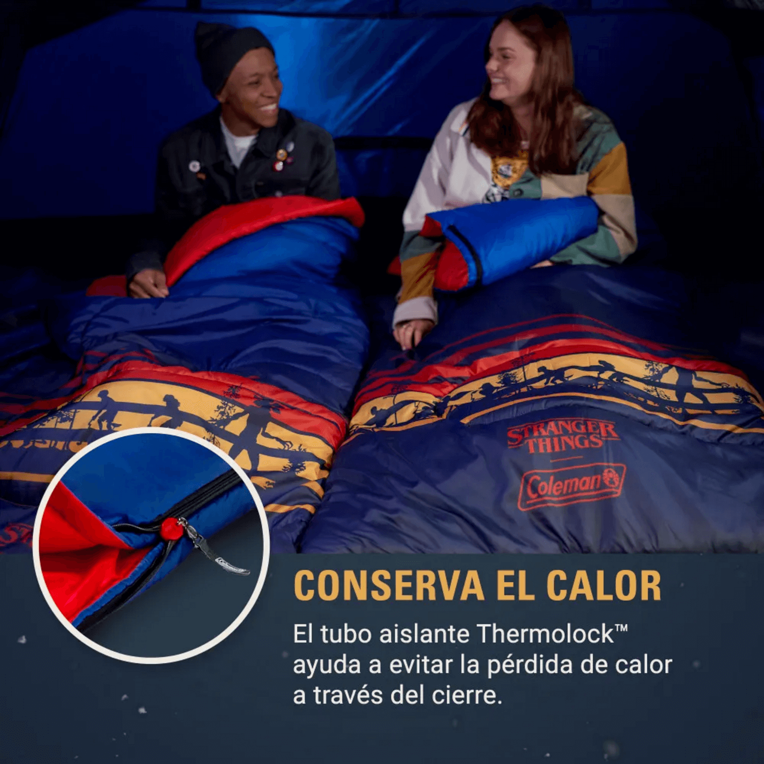 Saco de Dormir Coleman 10C Stranger Things Thermolock 1,80 m