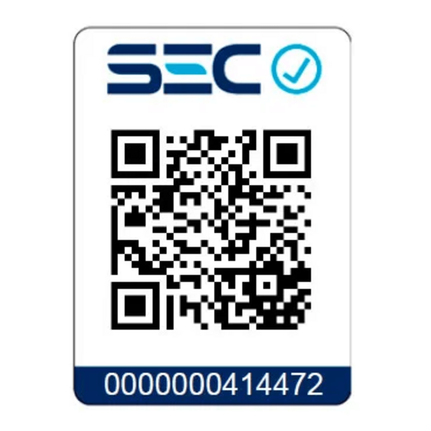 Código QR del SEC con número de identificación 0000000414472 para acceder a información.