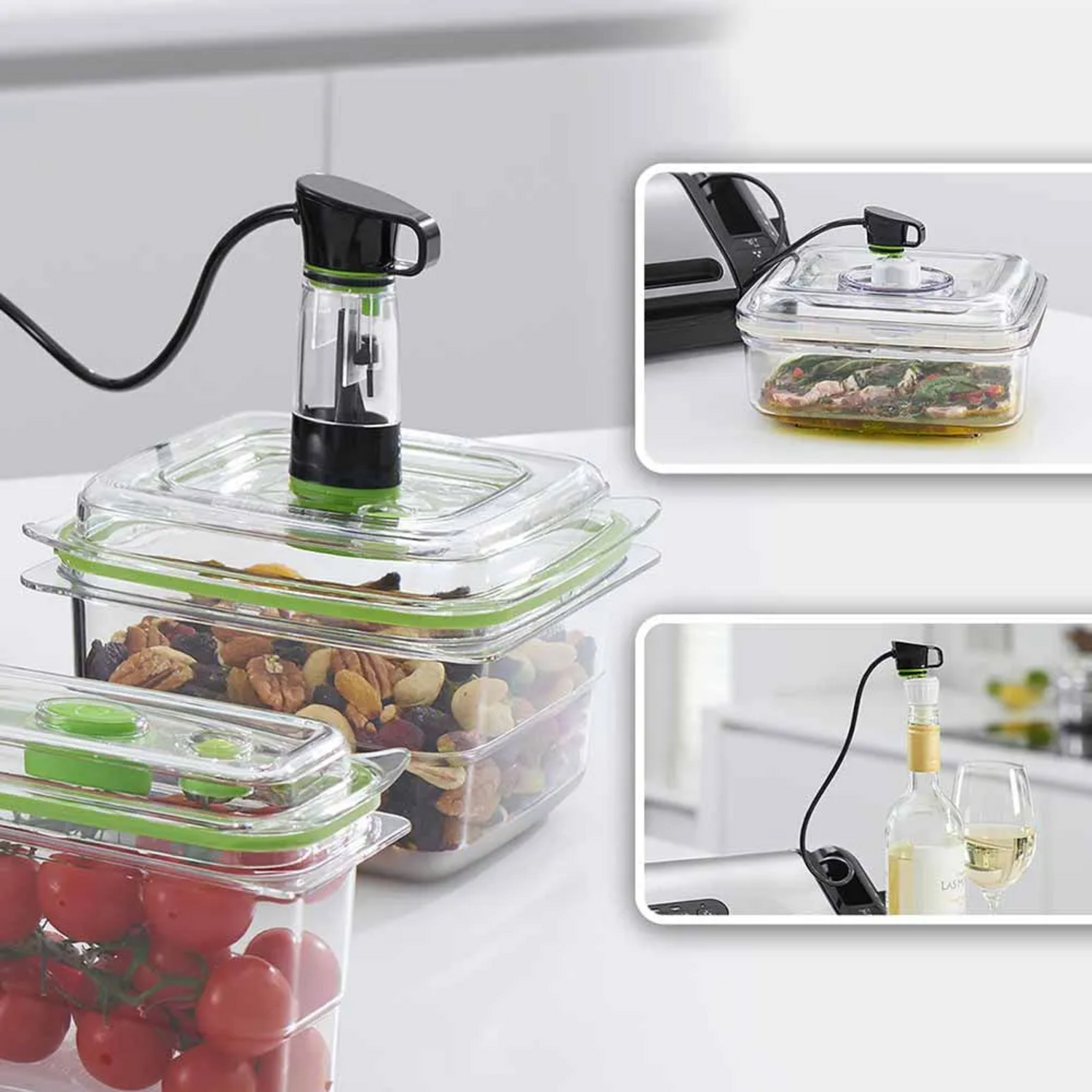 Sellador al Vacío FoodSaver FFS017X Húmedo Seco y Marinado