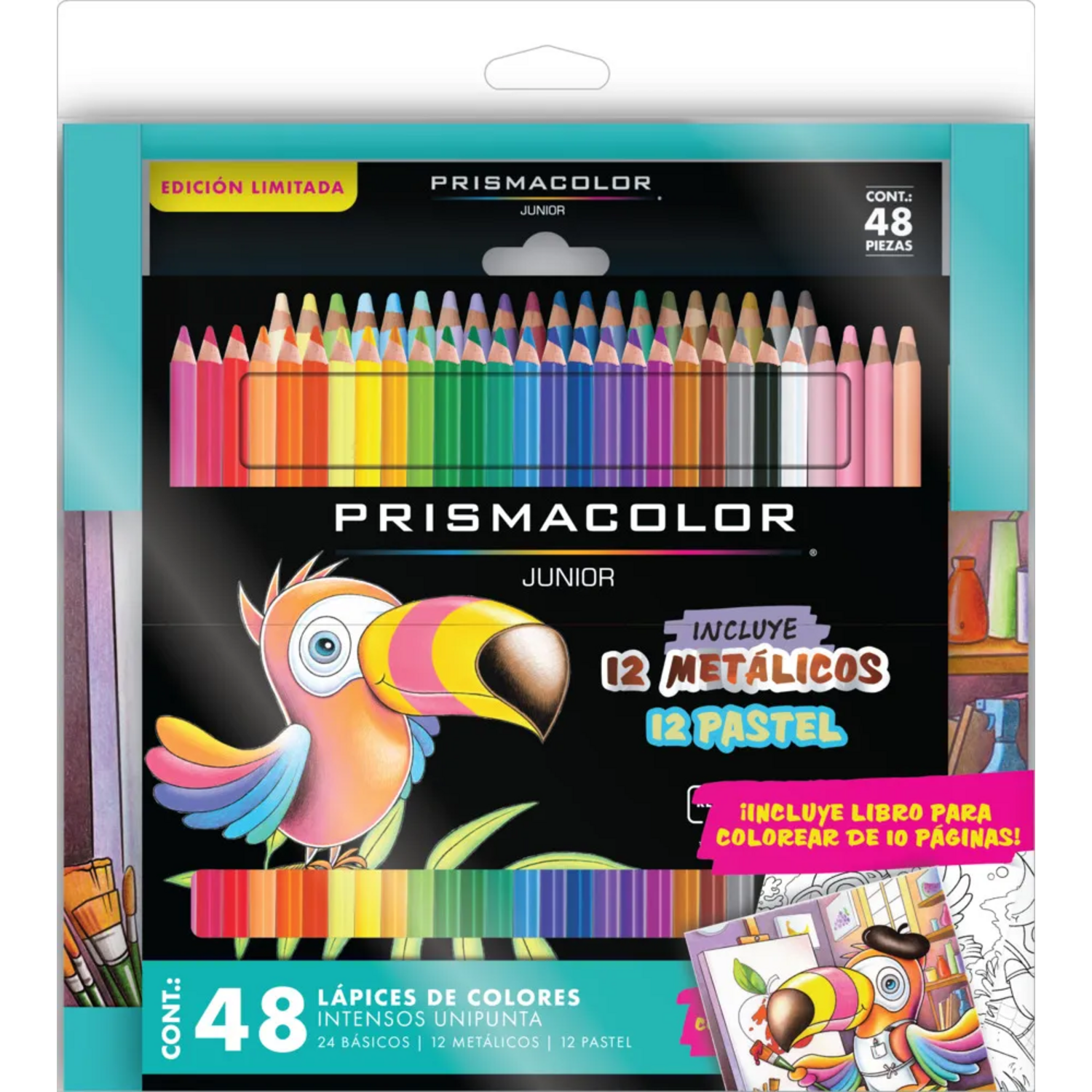 Set Prismacolor Junior Lapices de Colores 48 Unid + Libro