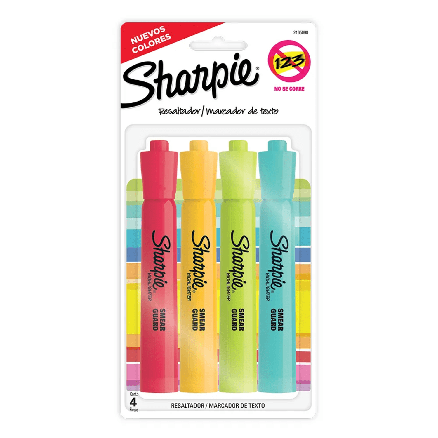 Set Destacadores Sharpie Tank Blister x4 Colores Fashion