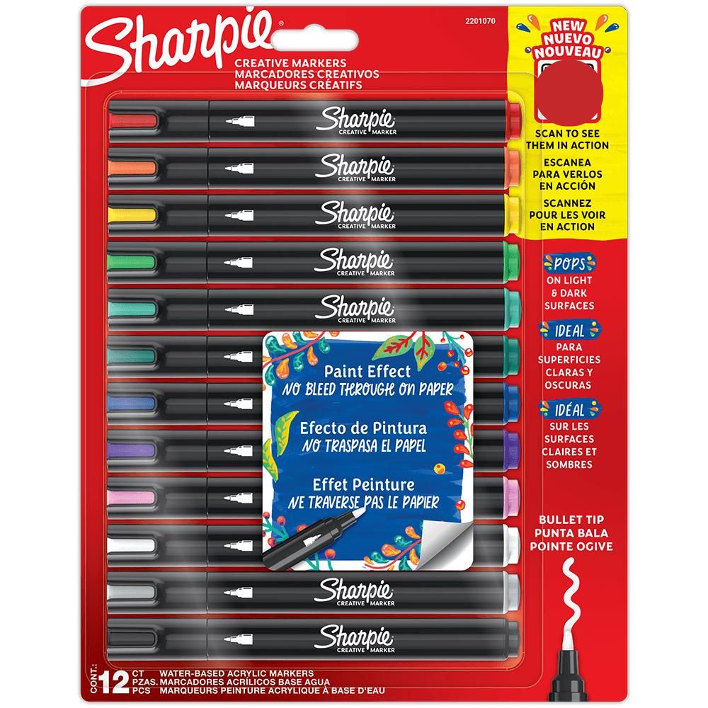 Set Lapices Acrilico Sharpie 12 Colores Base Agua Sharpie New Horizons Chile New Horizons NHT.cl