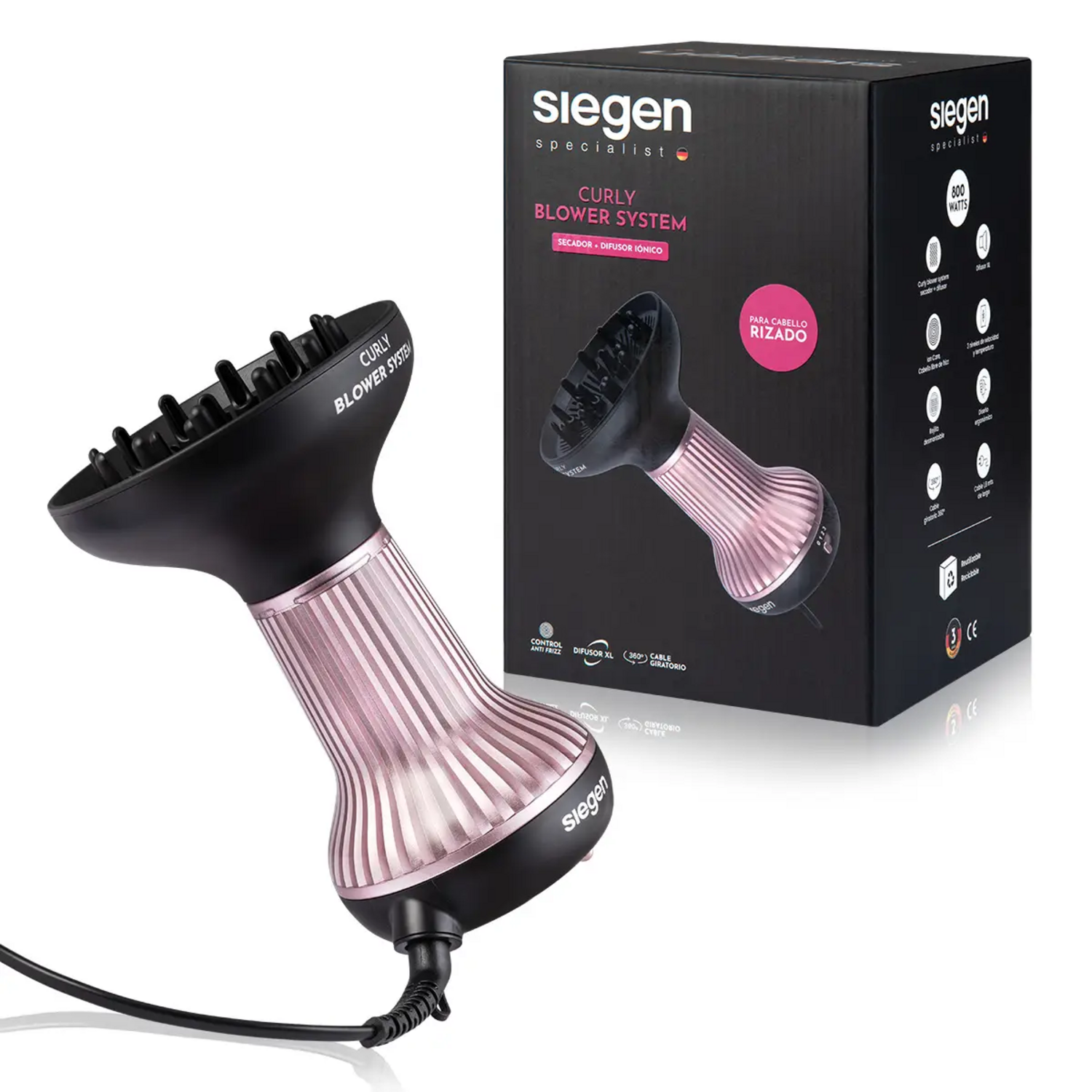 Secador Curly Blower Siegen SG-3180 Difusor XL Antifrizz