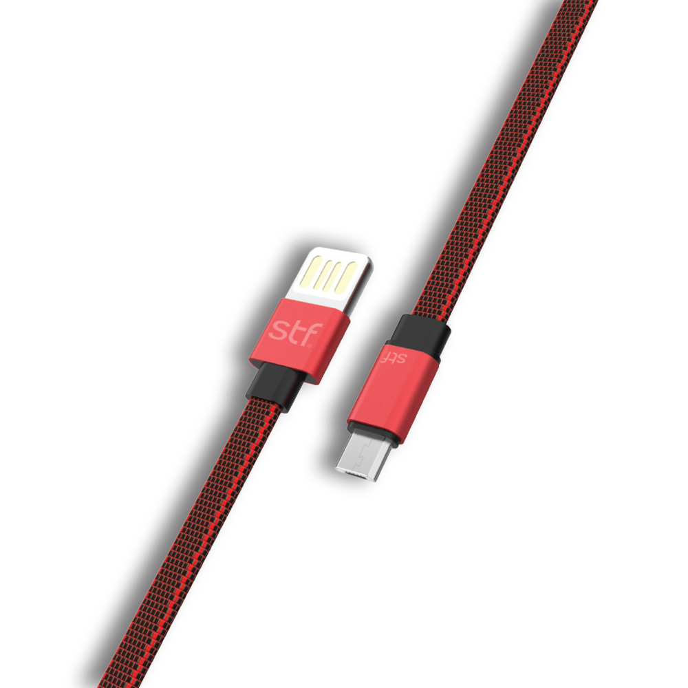 Cable USB a Micro USB Carga Utra Rapida STF 1M Rojo STF New Horizons Chile New Horizons NHT.cl