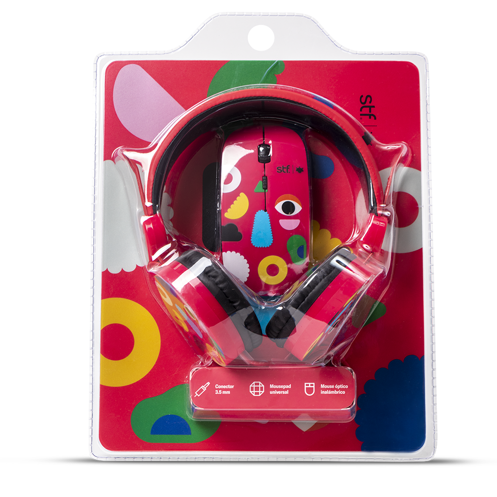 Pack 3 En 1 STF Mouse Audifono Mouse Pad Alexsiordia