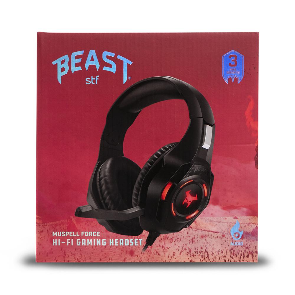 Audifono Gamer STF Muspell Force Led Negro STF New Horizons Chile New Horizons NHT.cl