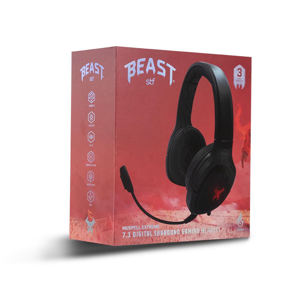 Audifono Gamer STF Muspell Extreme 7.1 Negro STF New Horizons Chile New Horizons NHT.cl