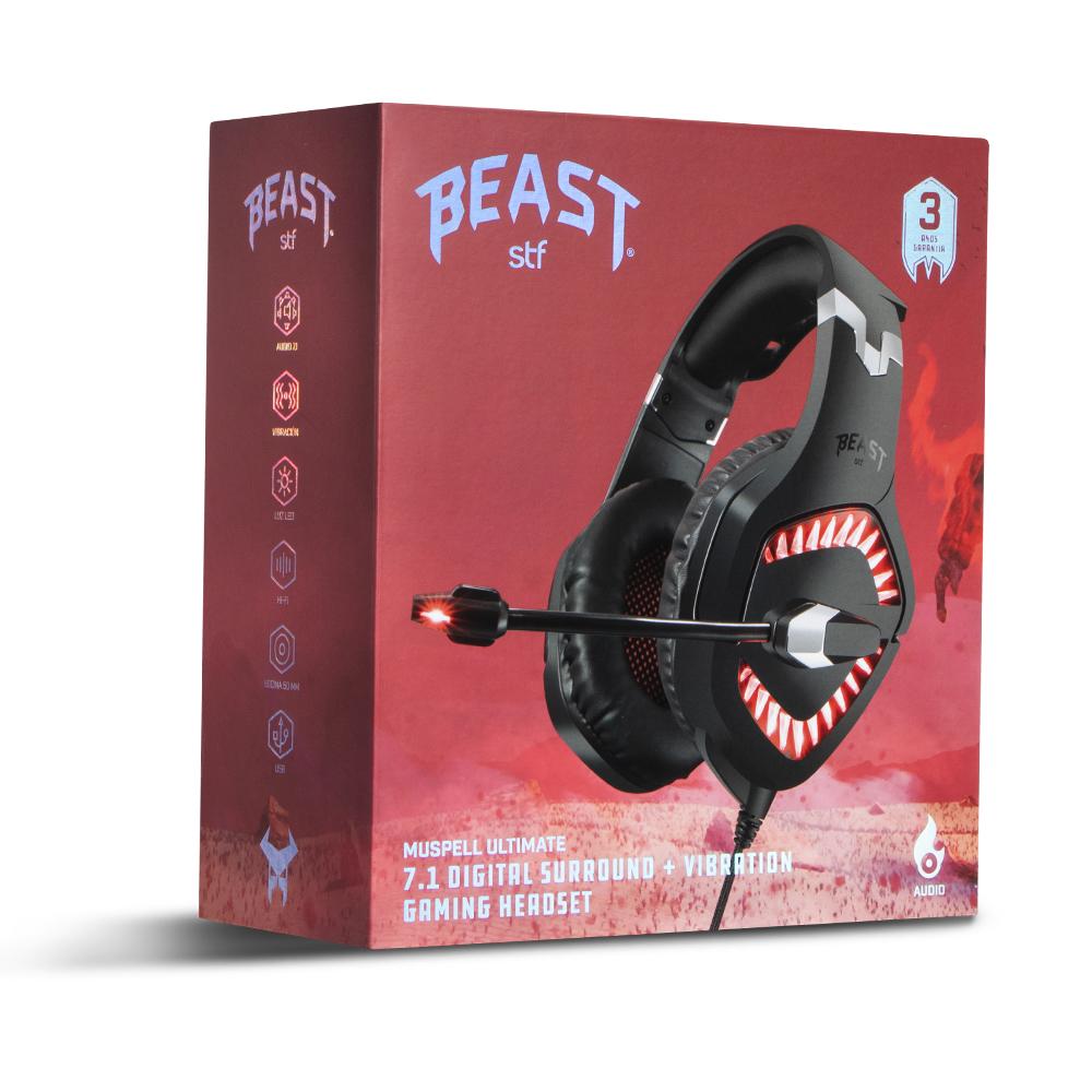 Audifono Gamer SFT Muspell Ultimate 7.1 Vibra Neg STF New Horizons Chile New Horizons NHT.cl