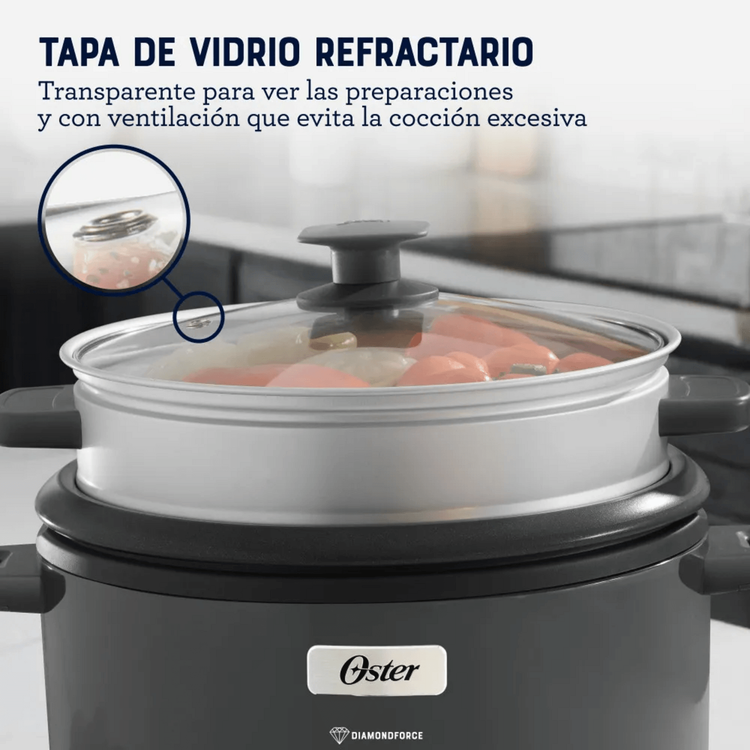 Arrocera Oster 12 Tazas Sofrito y Vaporera Mod 2212406