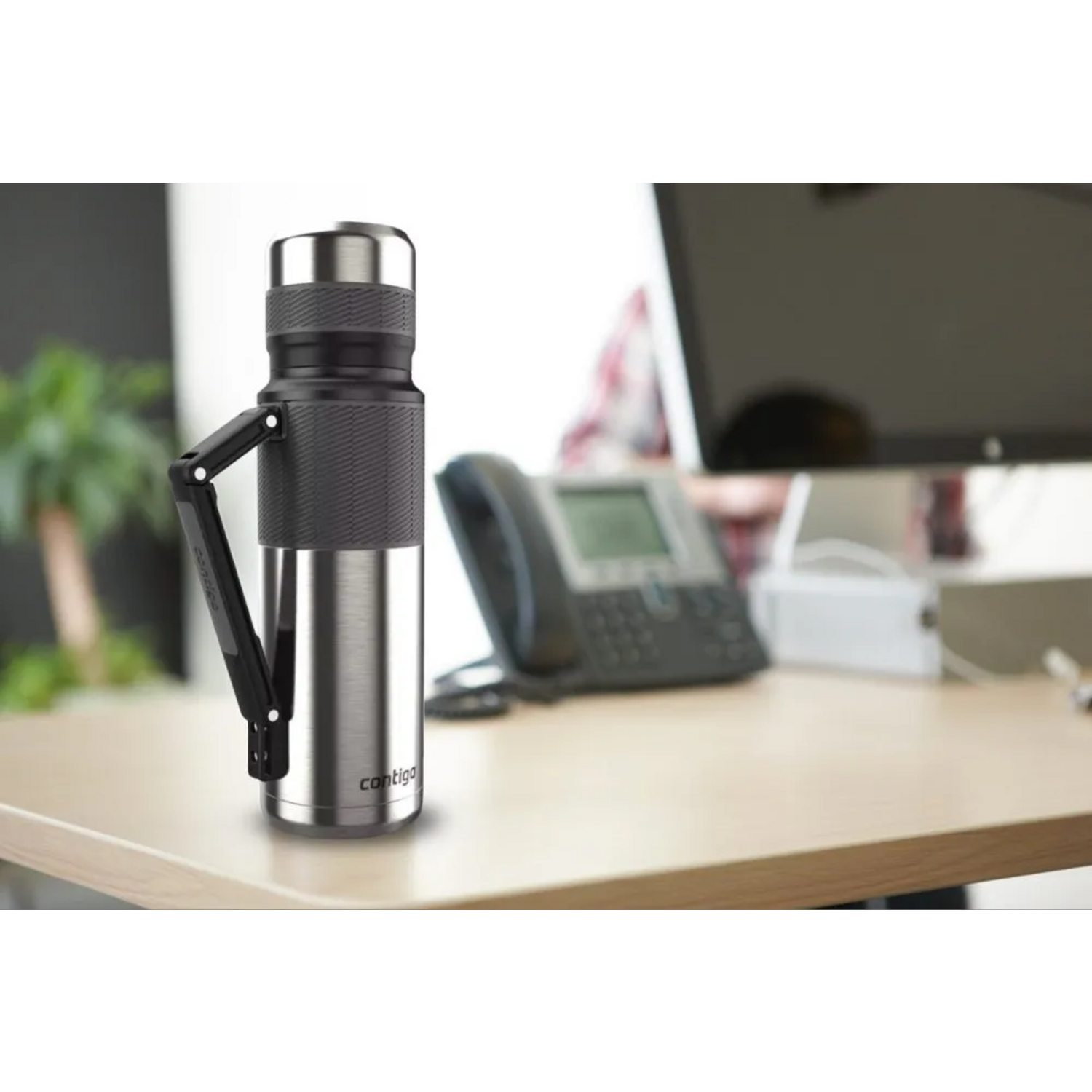 Termo Contigo Thermalock 35H Calor 60H Frio Gris Contigo New Horizons Chile New Horizons NHT.cl