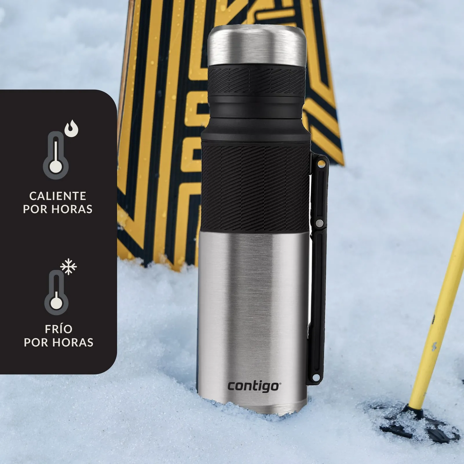 Termo Contigo Thermalock 35H Calor 60H Frio Gris Contigo New Horizons Chile New Horizons NHT.cl