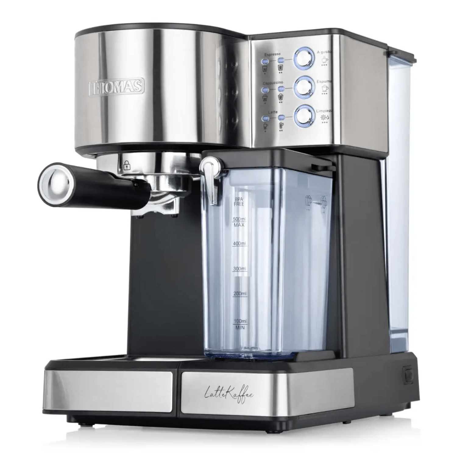 Cafetera Espresso Thomas TH-160 DeLi 15 Bar Espumador Latte en diseño moderno y funcional.