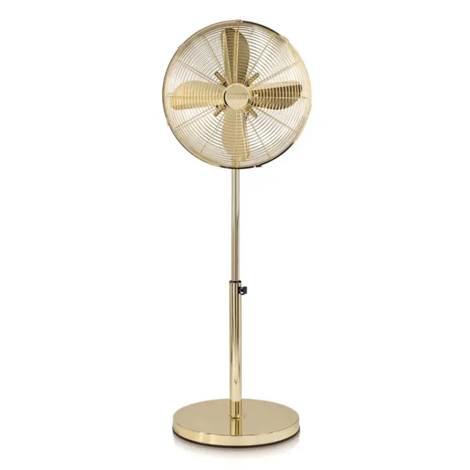 Ventilador De Pie Thomas TH-16DP Dorado Oscilante 50W 145 cm