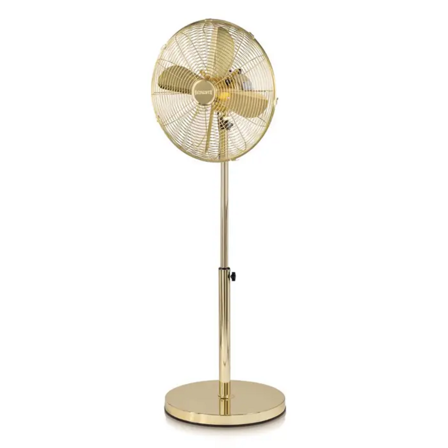 Ventilador De Pie Thomas TH-16DP Dorado Oscilante 50W 145 cm