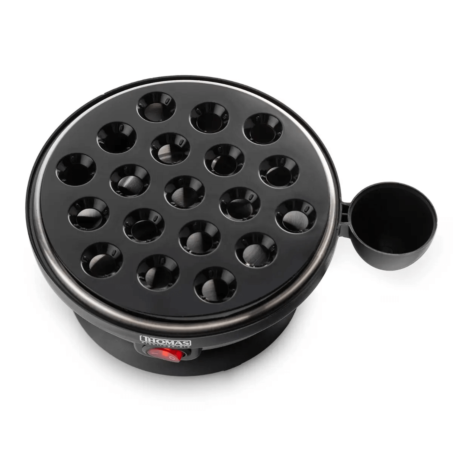 Cocedor de Huevos Thomas TH-80 7 Gallina 19 Codorniz Vapor vista superior con compartimentos para huevos