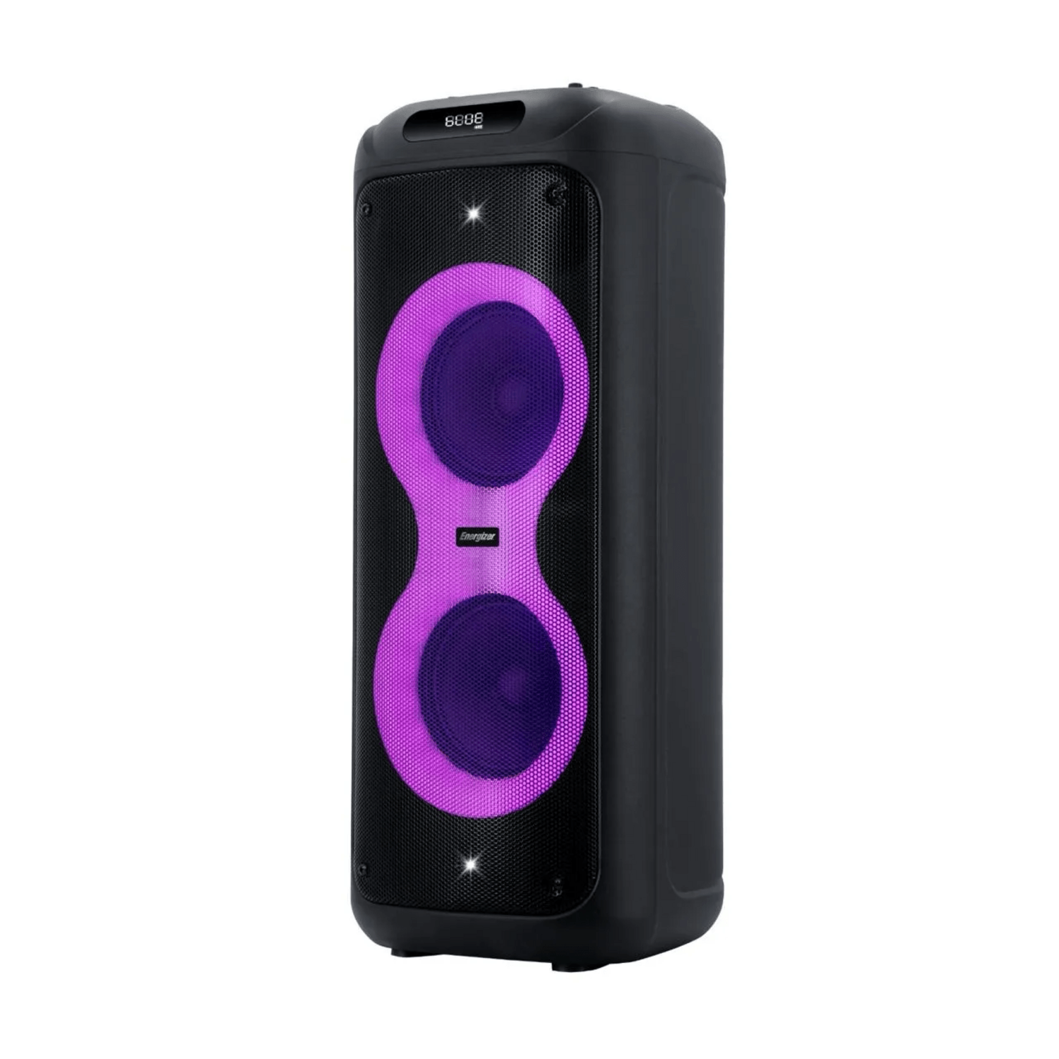 Torre de Sonido Karaoke Energizer Titan Box BTS536 con luces de colores y diseño potente