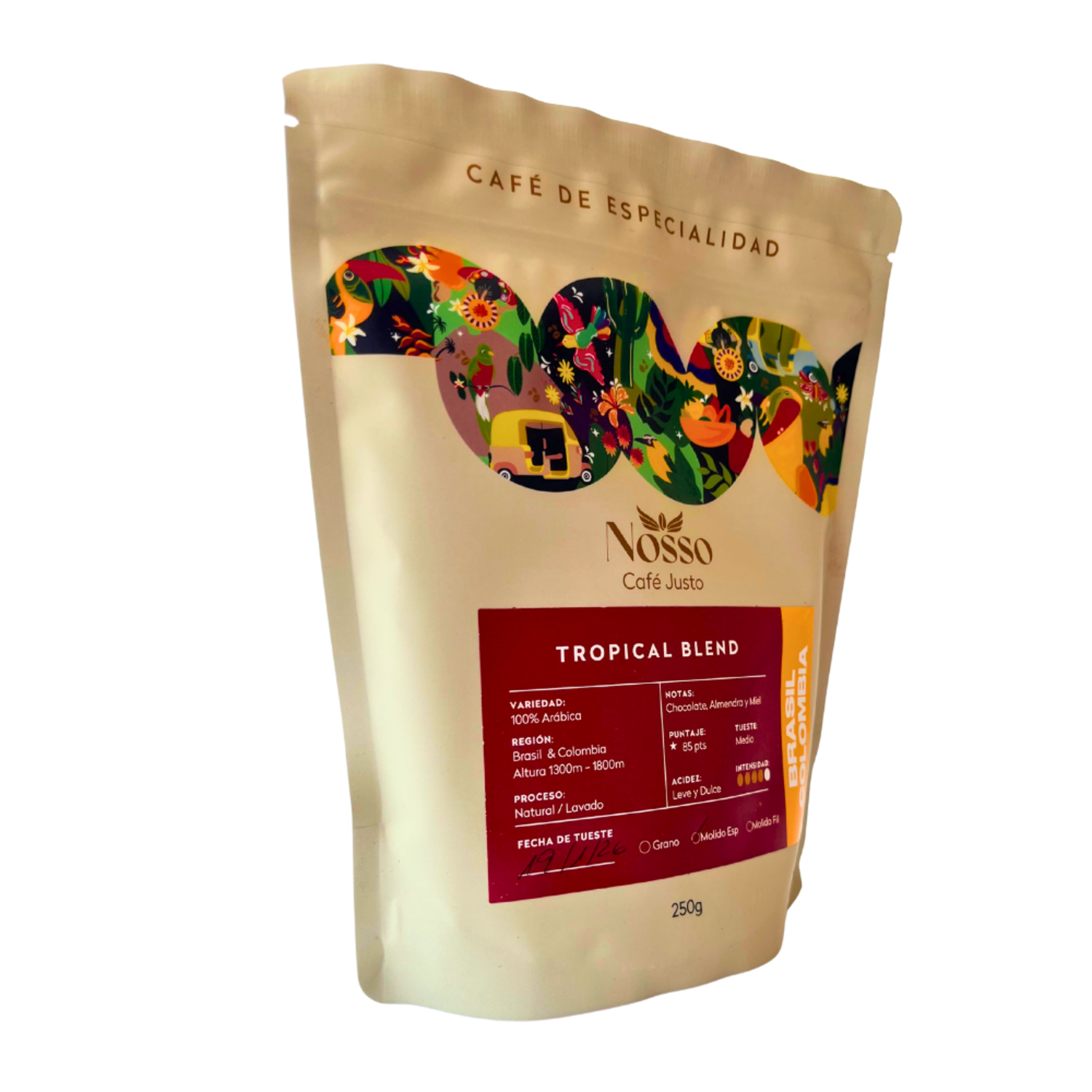 Cafe Molido Nosso Cafe Justo Tropical Blend 250g