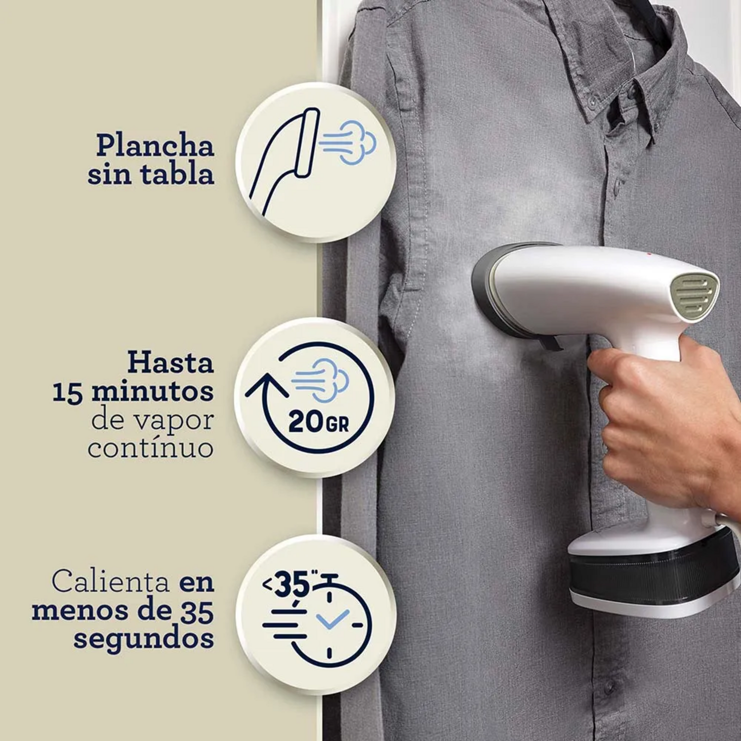 Plancha Vertical Oster Vaporizador GCSTF200 Blanca Oster New Horizons Chile New Horizons NHT.cl