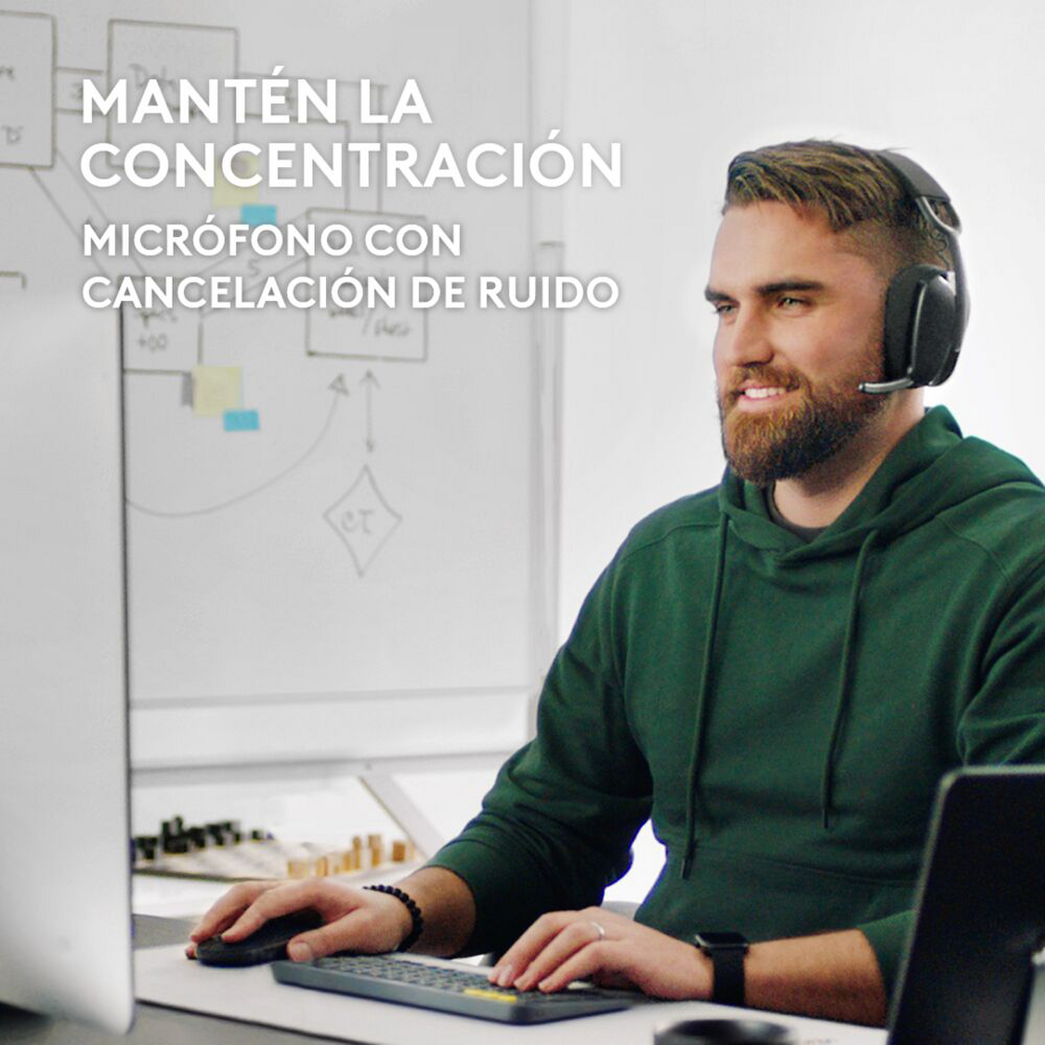Audifono Logitech Zone Vibe 100 Blanco 981-001218 Logitech New Horizons Chile New Horizons NHT.cl