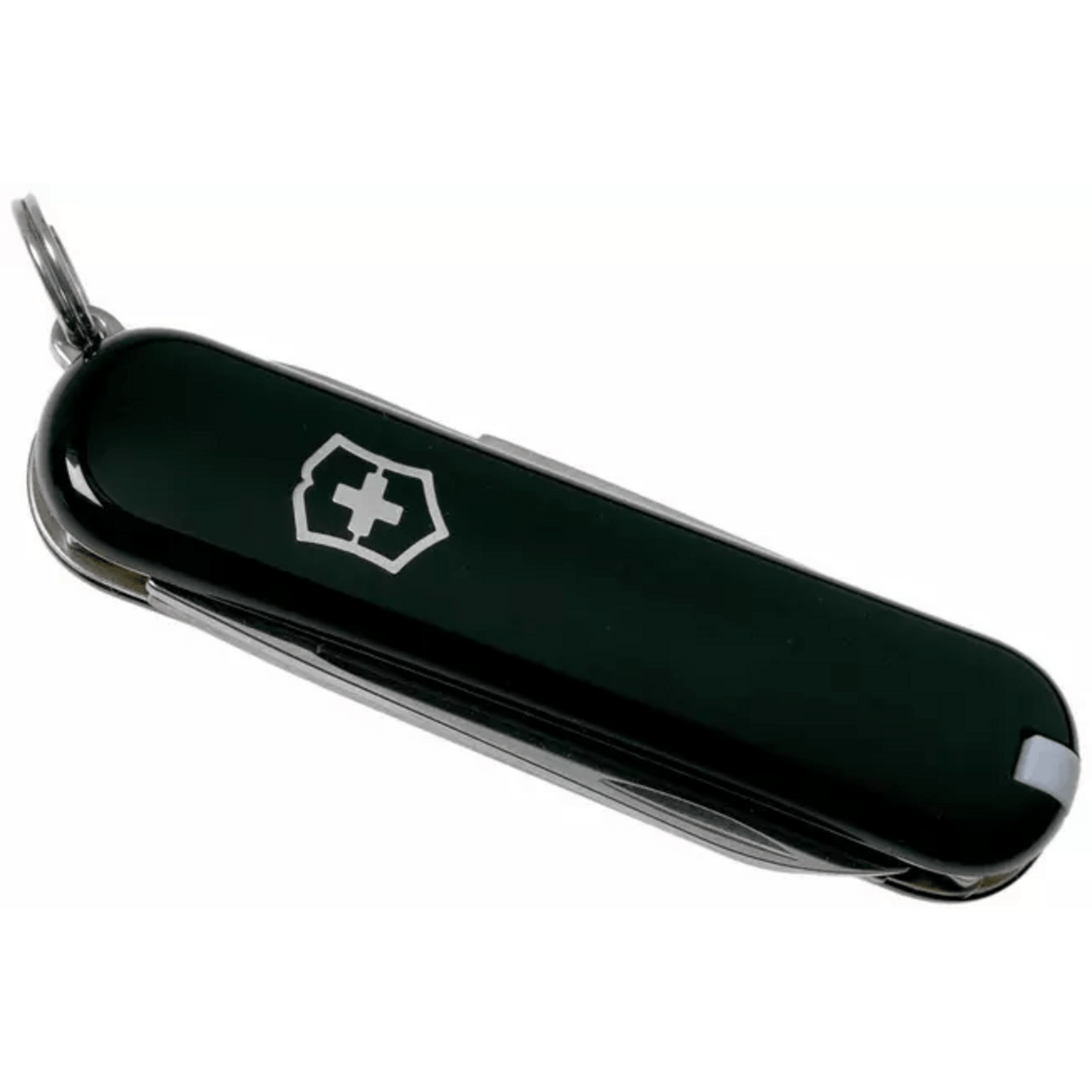 navaja cortaplumas Victorinox Classic SD 58mm negra con 7 funciones y diseño compacto.