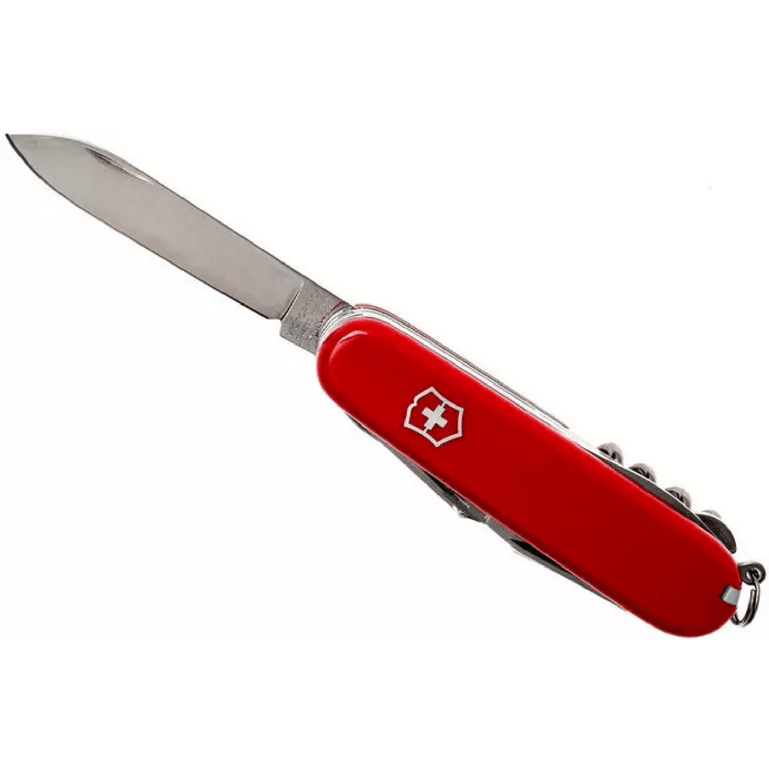 Navaja Cortapluma Victorinox Explorer 16 Func Roja 91mm Lupa en color rojo, herramienta compacta y funcional.