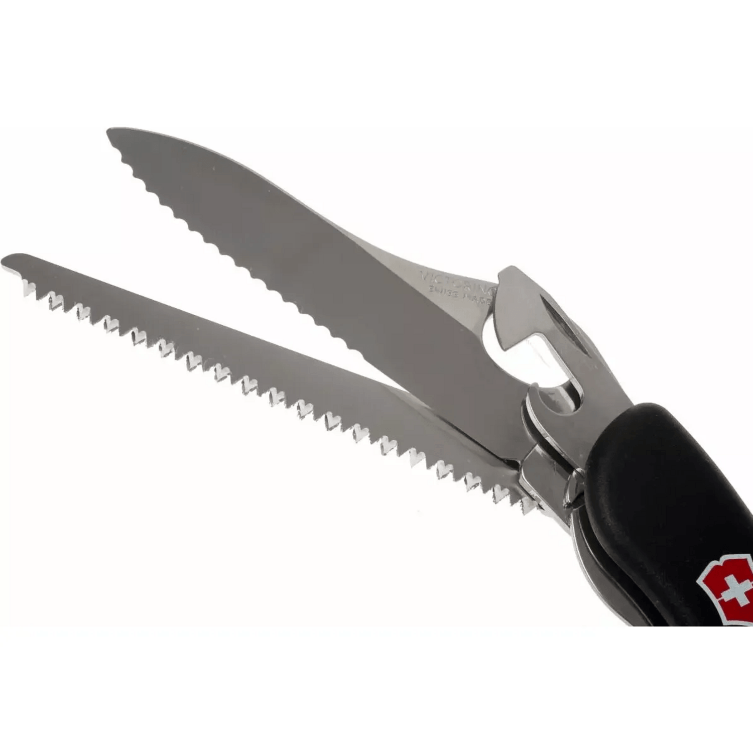 Cuchillas de la navaja cortapluma de trekking Victorinox, ideal para actividades al aire libre y camping.