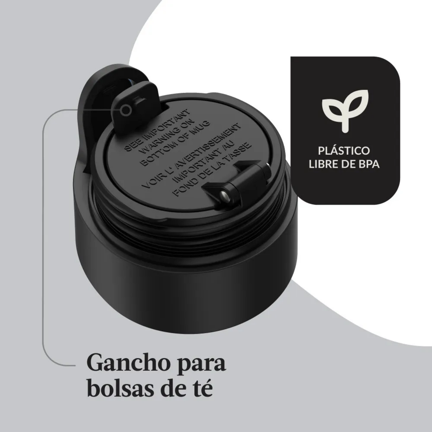Vaso Mug Termico Contigo WestLoop 2.0 FrioCal Blanco 473 ml