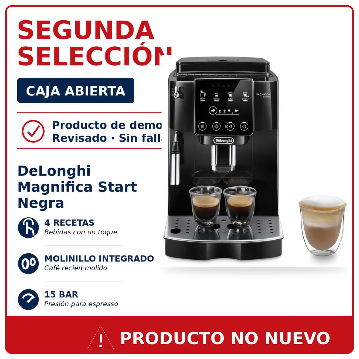 Cafetera DeLonghi Magnifica Evo Latte