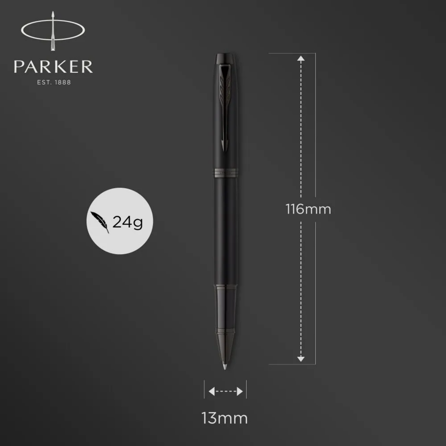 Rollerball Parker IM Premium GT Negro Mate Tinta Negra