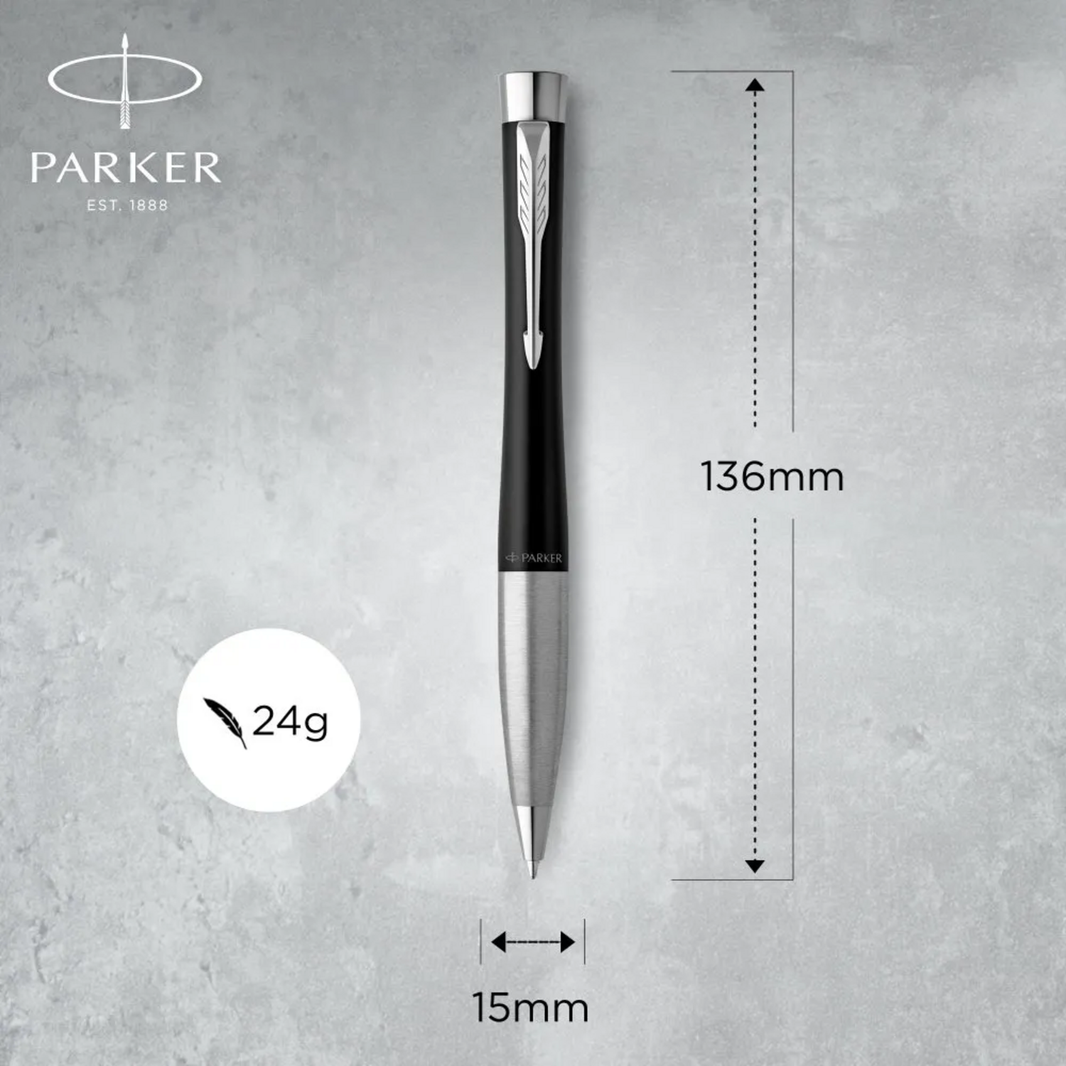 Boligrafo Parker Urban Matte Negro Tinta Azul