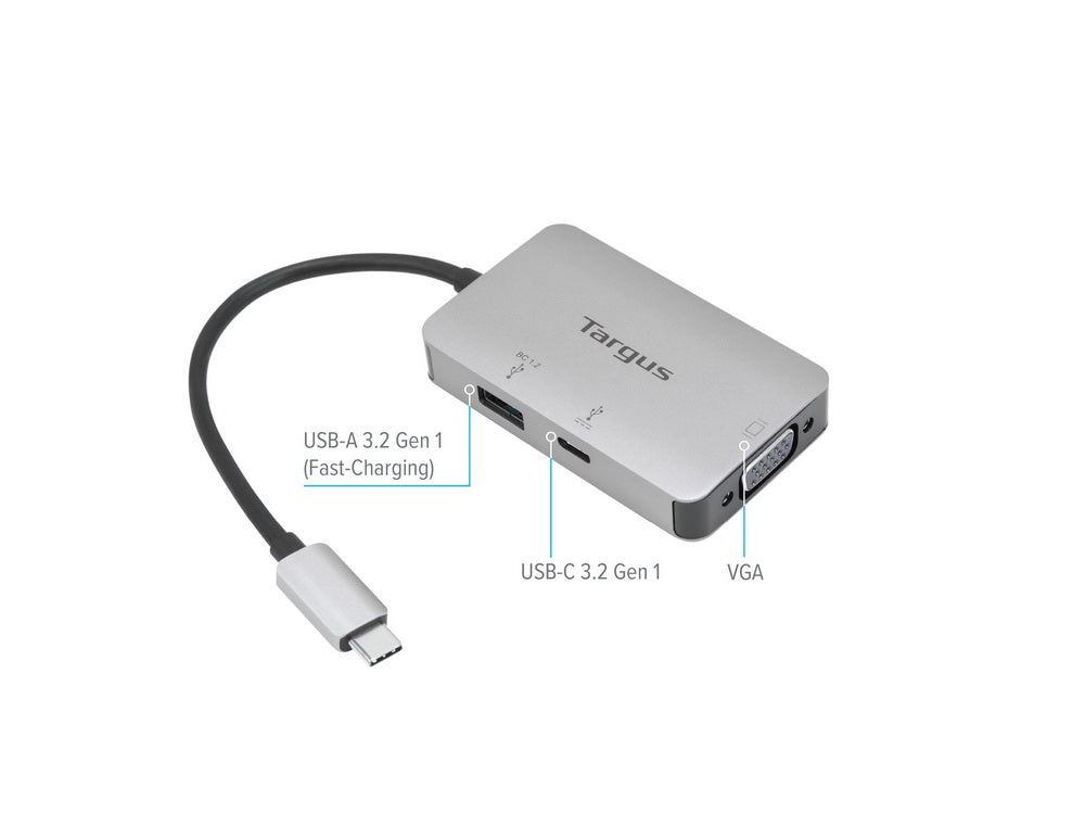 Adaptador Targus USB-C Multipuerto Single Video VGA ACA965 092636344252 by Targus | New Horizons