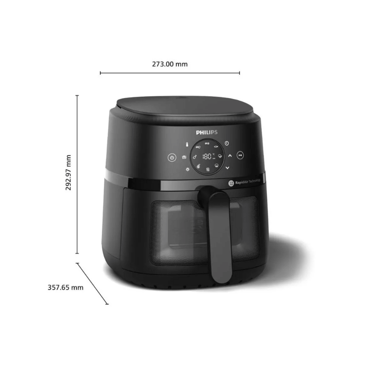 Freidora Air Fryer Philips 4,2L NA220 Ventana Digital