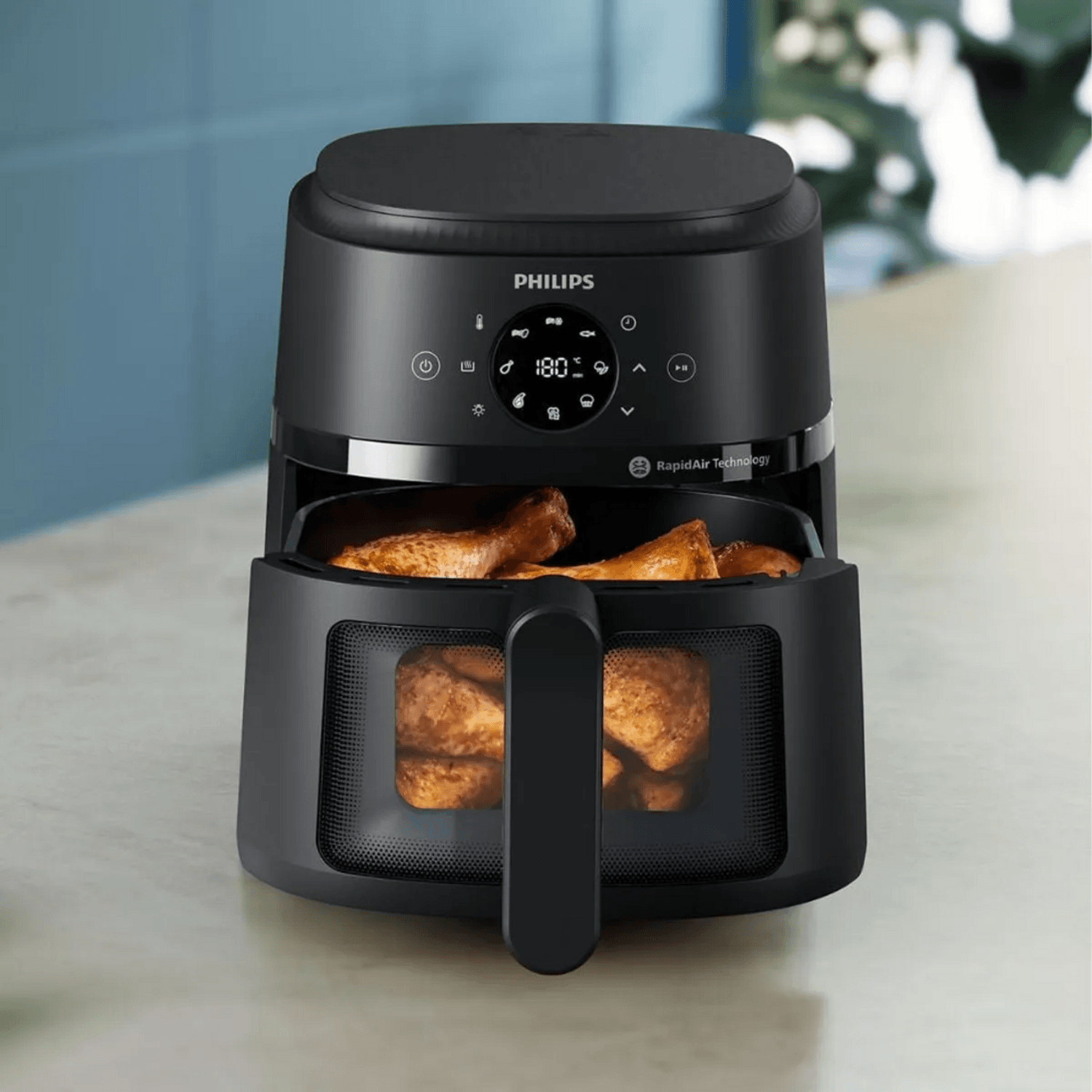 Freidora Air Fryer Philips 4,2L NA220 Ventana Digital