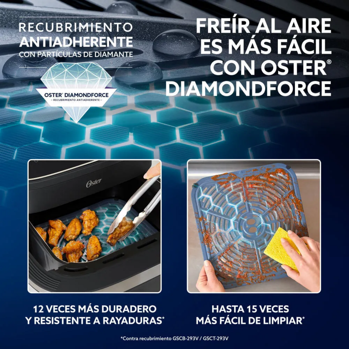 Freidora Air Fryer Oster UltraCrisp XL 10L Ventana 1700W